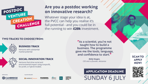 Launch of the Postdoc Venture Creation Challenge 2025